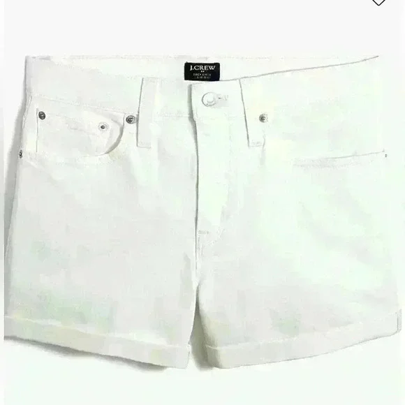 J.Crew Classic denim short in white NWT - Picture 4 of 6